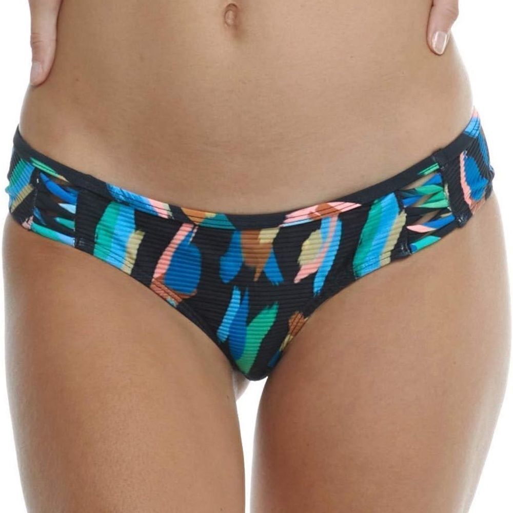 Eidon Women’s Rebel Mid Rise Cheeky Hipster Swimsuit Bottoms, Size L,‎ NWOT